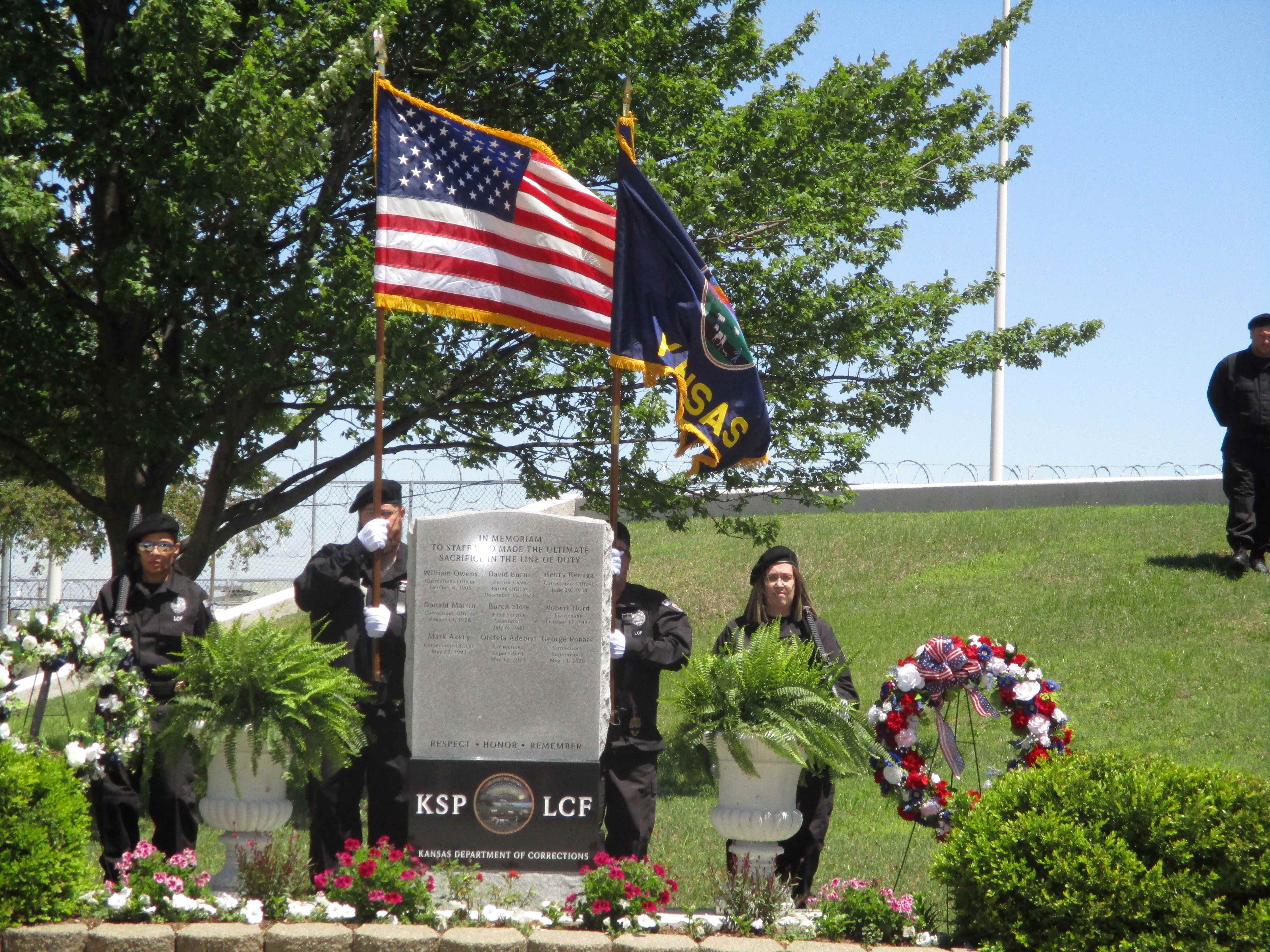 Lansing Correctional Facility's Fallen Staff Memorial 05 09 2024
